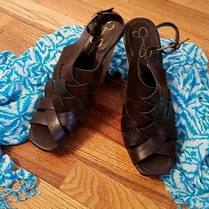 SOLD! High wedges-Brown Jessica Simpson